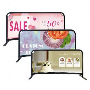 Custom Outdoor Banner <b>Post</b> Barricade Pennant Style Custom Logo Printed Polyester Crowd Control Barriers - Product Image 1
