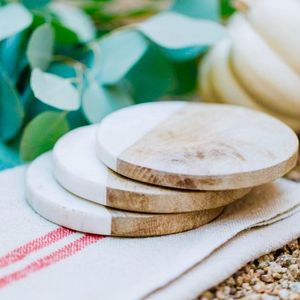 Handmade Unique Square Shape Marble Tea Coaster - Product Image 3