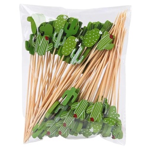 Cure-dents en bambou écologique au design personnalisé, bâtonnet de <span class=keywords><strong>bois</strong></span> jetable simple emballé dans du papier - Product Image 1