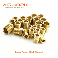 Raccord de tuyauterie femelle en cuivre moulé de haute qualité, connecteur hydraulique pneumatique, adaptateur série PA M8-M16, lisse, basse pression