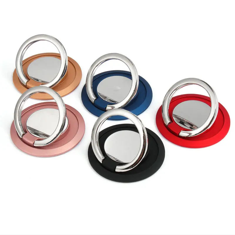Cheap 360 degree Rotate Ring Mobile Phone Holders Base Magnetic Car Metal Grip Cell phone holder Auto Parts Holder Mount