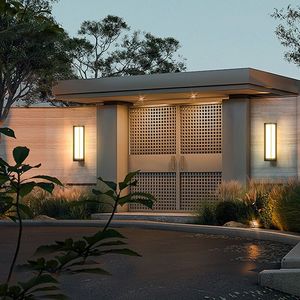 Lampe murale extérieure traditionnelle LED en alliage d'aluminium, étanche, 3500K blanc chaud, angle de faisceau de 20 degrés, montage mural, éclairage de jardin - Product Image 2