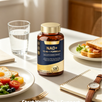 Capsules de complément alimentaire cellulaire quotidien, formule 13-en-1 NAD+, mélange multi-nutriments, 120 capsules, marque privée