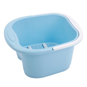 Baignoire portable pour les pieds en plastique 40x33x21cm avec roulettes pour trempage et massage des pieds, usage adulte - Product Image 4