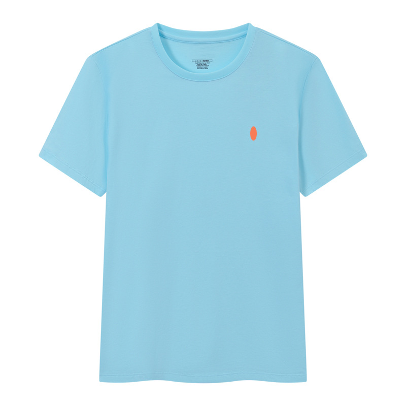 Lake blue with orange pony logo