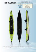Kayak gonflable tendance BOIERTO 2023, canoë en drop stitch, bateau à assise surélevée, kayak portable pour la pêche et les loisirs
