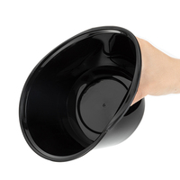 16oz 24oz 32oz 37oz 48oz Récipients jetables à emporter noirs boîte à lunch en plastique avec couvercles pour aliments