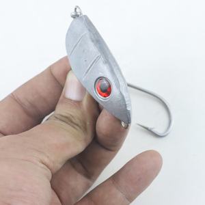 Ensemble <span class=keywords><strong>de</strong></span> pêche à la traîne pour poissons, hameçon rigide Surecatch 85g/130g, protège-jaw, appât, quille, pour la pêche au silure et au brochet en eau douce - Product Image 3