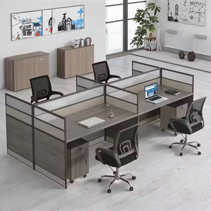 Moderno ufficio ergonomico divisorio schermo Multi-personale Multi-persona scrivania scrivania sedia combinazione per il posto di <span class=keywords><strong>lavoro</strong></span> - Product Image 5