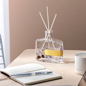 Nhà Sản Xuất Hương Liệu Phòng Tốt Nhất Khuyếch Tán Khá Citrus Khô Hoa Thơm Reed Khuếch Tán Hổ Phách Chai Thủy Tinh Cho Bộ Quà Tặng - Product Image 3