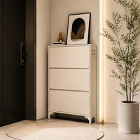ASSOC Porte-chaussures minimaliste en acier thermolaqué avec séparateur de chaussures, organisateur durable pour couloir, bureau à domicile, OEM