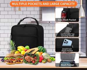 Insulated Small LunchBox for Men Adult Women Reusable Lunch Bag Insulated Cooler Bag - Product Image 6