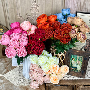 Nouvelle Arrivée 2026 – Bouquets de Roses Artificielles Impériales à 7 Tiges pour Décoration Florale de Maison, Hôtel, Sol et Mariage - Product Image 1