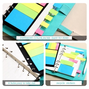 Hot Bán Biểu Tượng Tùy Chỉnh A6 Chất Kết Dính Lưu Ý <span class=keywords><strong>Pad</strong></span> Với Mini Dính Lưu Ý Giấy Chất Liệu Lá Lỏng Tính Năng - Product Image 6