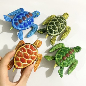 Aimant de réfrigérateur personnalisé mignon Simulation tortue forme membres mobile peint réfrigérateur autocollants maison décoration quotidienne - Product Image 1