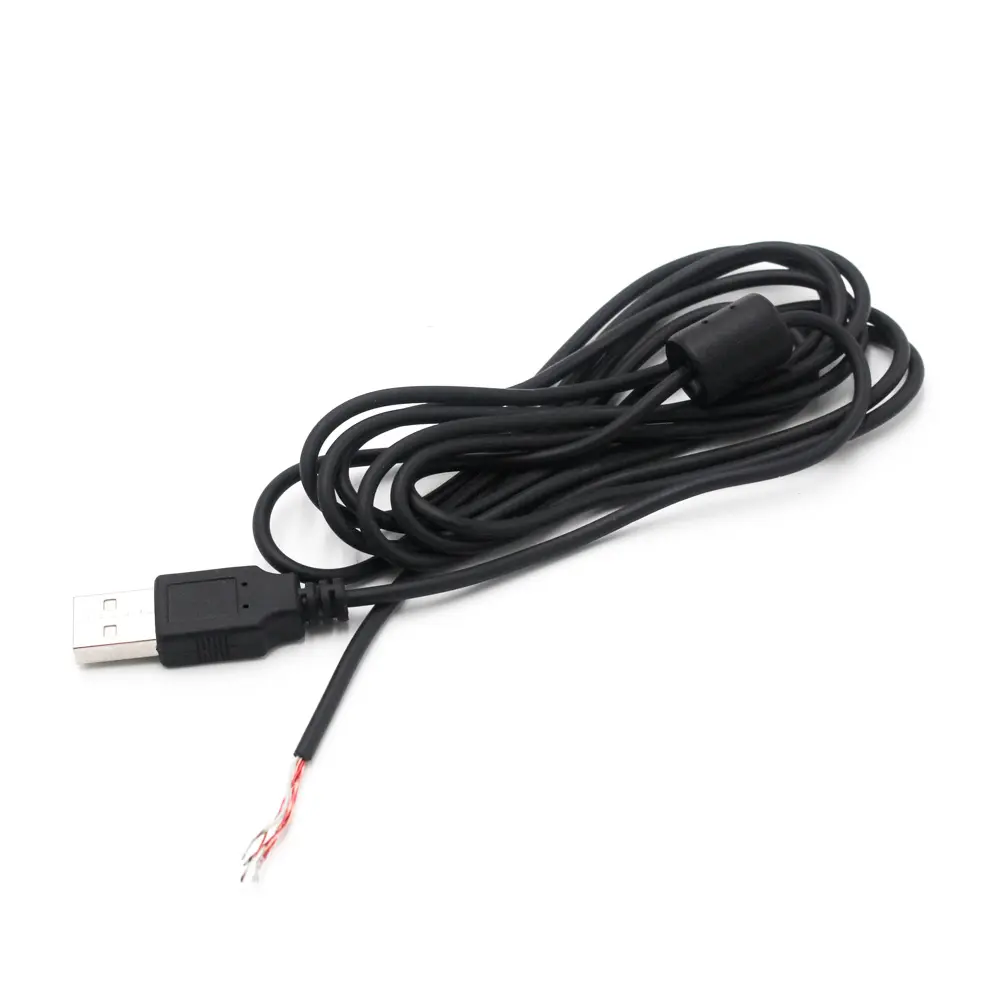 Cable de soldadura personalizado de fábrica, USB A macho A extremo abierto, personalizado