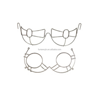 Carnaval cosplay costumes fil métallique soutien-gorge sexy sous-vêtements accessoires noeud papillon style samba soutien-gorge