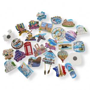 Aimant de réfrigérateur 3D en polyrésine personnalisé avec logo, souvenir touristique de ville de plage, aimant de réfrigérateur en résine, vente chaude - Product Image 1