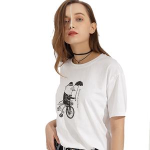 Maglietta femminile con perle e disegni Billie Eilish t-Shirt da donna t-Shirt Wom cotone t-Shirt all'ingrosso - Product Image 3