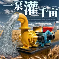 Pompe à eau diesel 20HP Pompe à débit mixte à grand débit pour irrigation agricole Drainage OEM personnalisable Pompe d'inondation 8 pouces 10 pouces