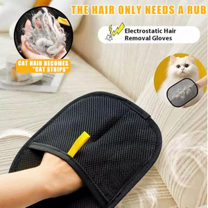 Gant-brosse en mousse écologique pour enlever les poils d'animaux (chiens et chats), nettoyage facile, personnalisable, portable, pour poils longs et pelucheux - Product Image 4