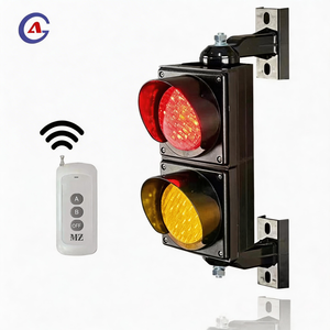 Semáforo de 200m con Control Remoto de 100mm, Luz de Señalización de Tráfico con Controlador, Luz de Advertencia Roja, Verde y Amarilla - Product Image 1