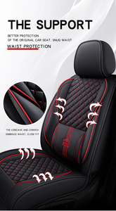 Housse de siège de voiture universelle, housses de siège automobile respirantes et imperméables en similicuir pour voitures SUV berline - Product Image 4