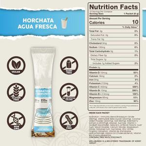 Stock en almacén de EE. UU. <span class=keywords><strong>para</strong></span> dropshipping: Paquetes de hidratación 2 en 1 + Polvo de electrolitos <span class=keywords><strong>para</strong></span> la inmunidad, Mezcla <span class=keywords><strong>para</strong></span> bebida Horchata Agua Fresca, Saúco - Product Image 3