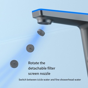 Robinet de cuisine et salle de bain moderne intelligent, sans contact, à poignée unique, thermostatique, <span class=keywords><strong>avec</strong></span> éclairage LED et valve en céramique, à monter sur comptoir, monotrou - Product Image 5