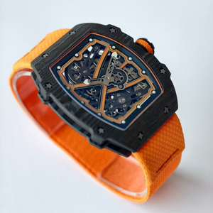 5A Grade 7.8mm Fashion Skeleton Automatic <b>Watch</b> <b>for</b> <b>Men</b> Carbon Fiber Case <b>Sport</b> Wristwatch with Nylon Strap Custom Design <b>Watch</b> - Product Image 2