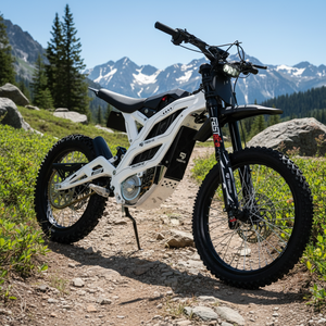 EU US Warehouse Direct Full Suspension Motorcycle 16.8KW Mid Motor <b>72V</b> 40AH Lithium <b>Battery</b> DirtBike - Product Image 2