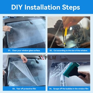 Super Heat Shield Ceramic Window Tint Film Alta definición Clear View 2Mil Seguridad Antideslumbrante para parabrisas delantero - Product Image 5