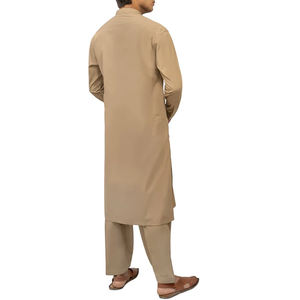 Shalwar Kameez sur mesure de haute qualité à séchage rapide pour hommes, costume pakistanais vierge, robe de fête et de mariage, costume deux pièces - Product Image 3