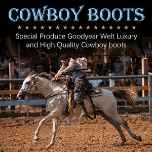 Élégant Goodyear Welt <span class=keywords><strong>bottes</strong></span> de cowboy pour femmes en cuir véritable confortable bout carré <span class=keywords><strong>bottes</strong></span> pour femmes chaussures <span class=keywords><strong>plates</strong></span> pour femmes - Product Image 6