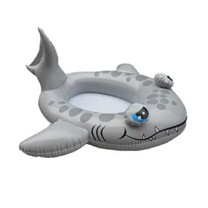 供热可定制鲨鱼充气水垫游泳池玩具