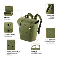 Bolsas Everich 2 en 1 de EVA, 30L de Gran Capacidad, Bolsa de Silicona Impermeable de Fábrica con Cierre Superior para Playa, Camping y Actividades al Aire Libre