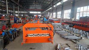 Máquina Dobladora de Tejas <span class=keywords><strong>para</strong></span> Fabricación de Techos, Procesamiento de Acero de Color con Engranajes y Rodamientos - Product Image 4