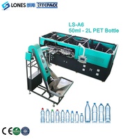 Machine de soufflage par étirage de bouteilles en PET résistantes à la chaleur à 6 cavités CE, machine de fabrication automatique de bouteilles en PET de 50 ml à 1,8 L