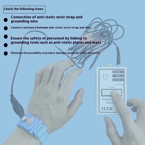 HZR-171 Wrist Strap <strong>Tester</strong> Customizable Anti-<strong>Static</strong> Bracelet <strong>Tester</strong> OEM Support - Product Image 2