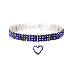 Großhandel Schöne Qualität Bright Shine Crystal <span class=keywords><strong>Dog</strong></span> <span class=keywords><strong>Paw</strong></span> Shape Dekoration Haustier Halsband für Kätzchen - Product Image 3
