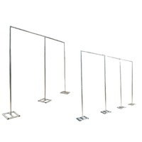 Soporte de Fondo Telescópico Galvanizado para Escenario de Boda, Estructura de Truss Ajustable para Decoración, Soporte para Cortinas y Pintura en Aerosol