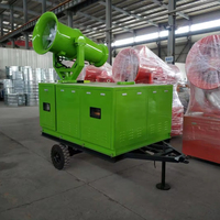 Canon à eau de désinfection et désodorisation pour station de traitement des déchets Zhenton, alimenté à l'essence, en acier inoxydable, portée 30m, avec moteur/boîte de vitesses