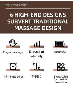 Instrumento masajeador de manos con calefacción al por mayor con presión de aire dedo Palma muñeca conjunto compresión belleza masajeador de dedos - Product Image 6