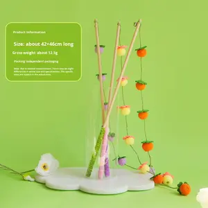 Stik Buah Felt Buatan Tangan Desain Lucu Penggaruk Pohon Kucing PEG KITTY Ramah Lingkungan 21kg 42-46cm Ruang Tamu Semua Musim 1-Tingkat - Product Image 1