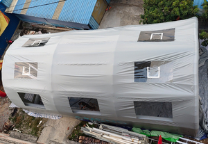Cabina de Pintura Gigante para Exteriores y <span class=keywords><strong>Lavado</strong></span> de Autos, Tienda Inflable Hermética en Color Gris - Product Image 3