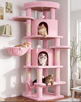 Toptan Çok Katlı Kedi Ağacı Kulesi, Sisal Tırmalama Direkleri, Kedi Evi, Hamak, Asılı Oyuncaklar, İç Mekan Kedi Mobilyası