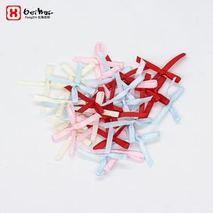 FangZHI 3mm Mini Bow Ribbons Solid Color Woven Satin Polyester Lingerie Decoration DIY Craft Supplies - Product Image 2