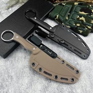 Cuchillo de Caza con Mango de Fibra de Nailon para Exteriores, Acero 8Cr13Mov, Cuchillo Táctico de Supervivencia EDC para Camping, Hoja Fija con Funda Kydex - Product Image 6