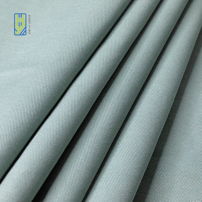 Factory Hot Selling 250gsm Dyed 6% Nylon 60% Cotton 34%Polyester Twill Fabric For Pants And Coat