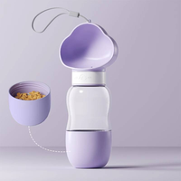 Bouteille d'eau pliable pour animaux de compagnie, imperméable, en PP, anti-fuite, pour voyages, promenades, randonnées, chiens de petite et moyenne taille
